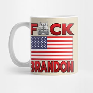 F-CK BRANDON FREEDOM CONVOY - TRUCKERS FOR FREEDOM - USA FREEDOM CONVOY 2022 TRUCKERS RED LETTERS Mug